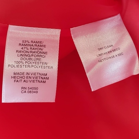 Evan-Picone Petite 2 Button Coral Blazer Jacket Size 8P - Picture 6 of 8